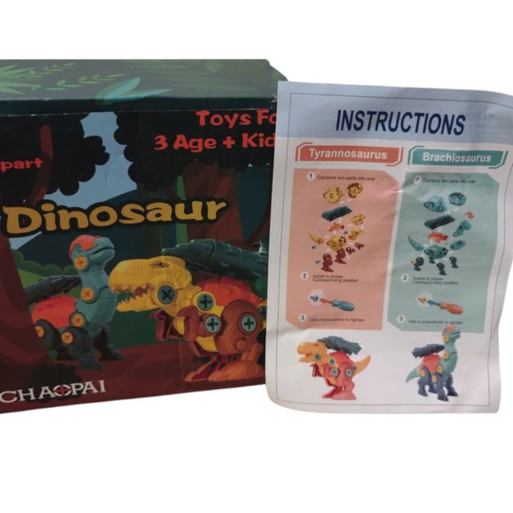 Chaopai DIY Take Apart Tyrannosaurus & Brachiosaurus Dinosaurs Building Toys - Picture 5 of 6